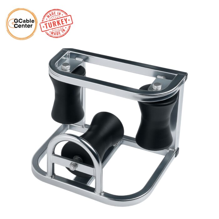 KÖŞE TİP KABLO MAKARASI (BORU AYAKLI) - Görsel 3