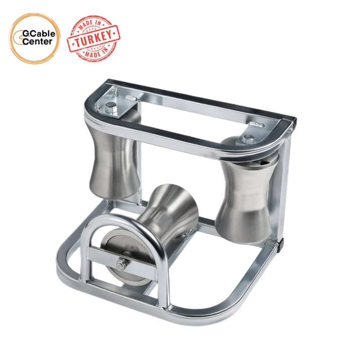 KÖŞE TİP KABLO MAKARASI (BORU AYAKLI) - Görsel 2