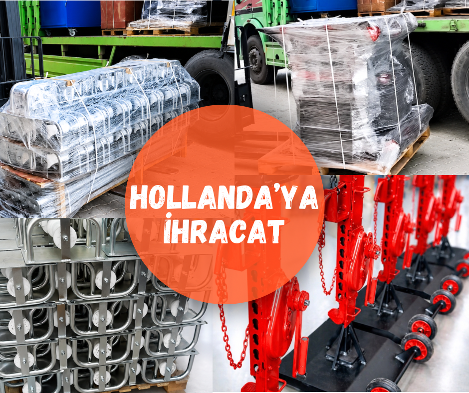 6 Ton Mekanik Kablo Makara Kaldırma Ekipmanları Hollanda’ya İhraç Edildi
